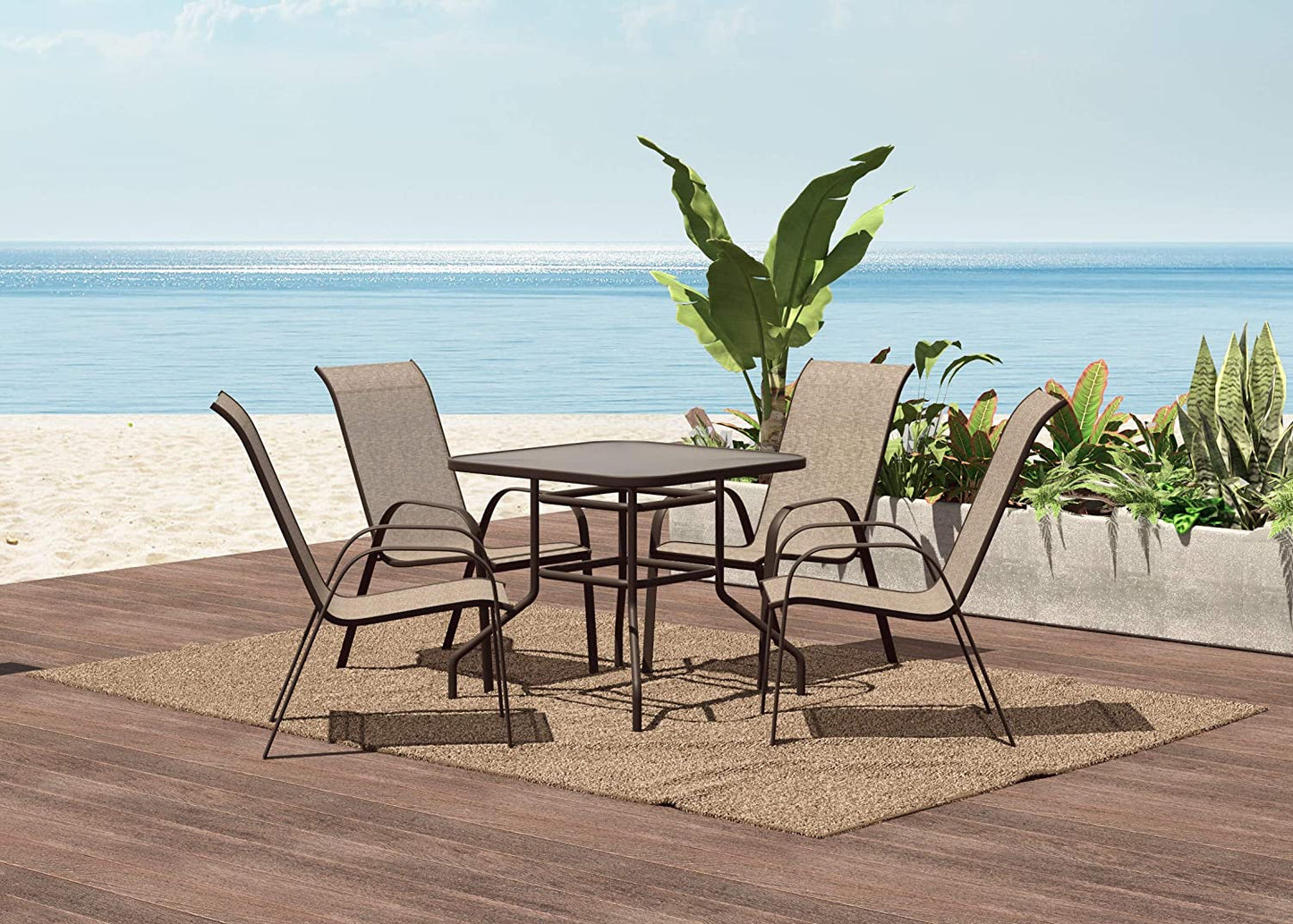 5-Piece Outdoor Patio Dining Set