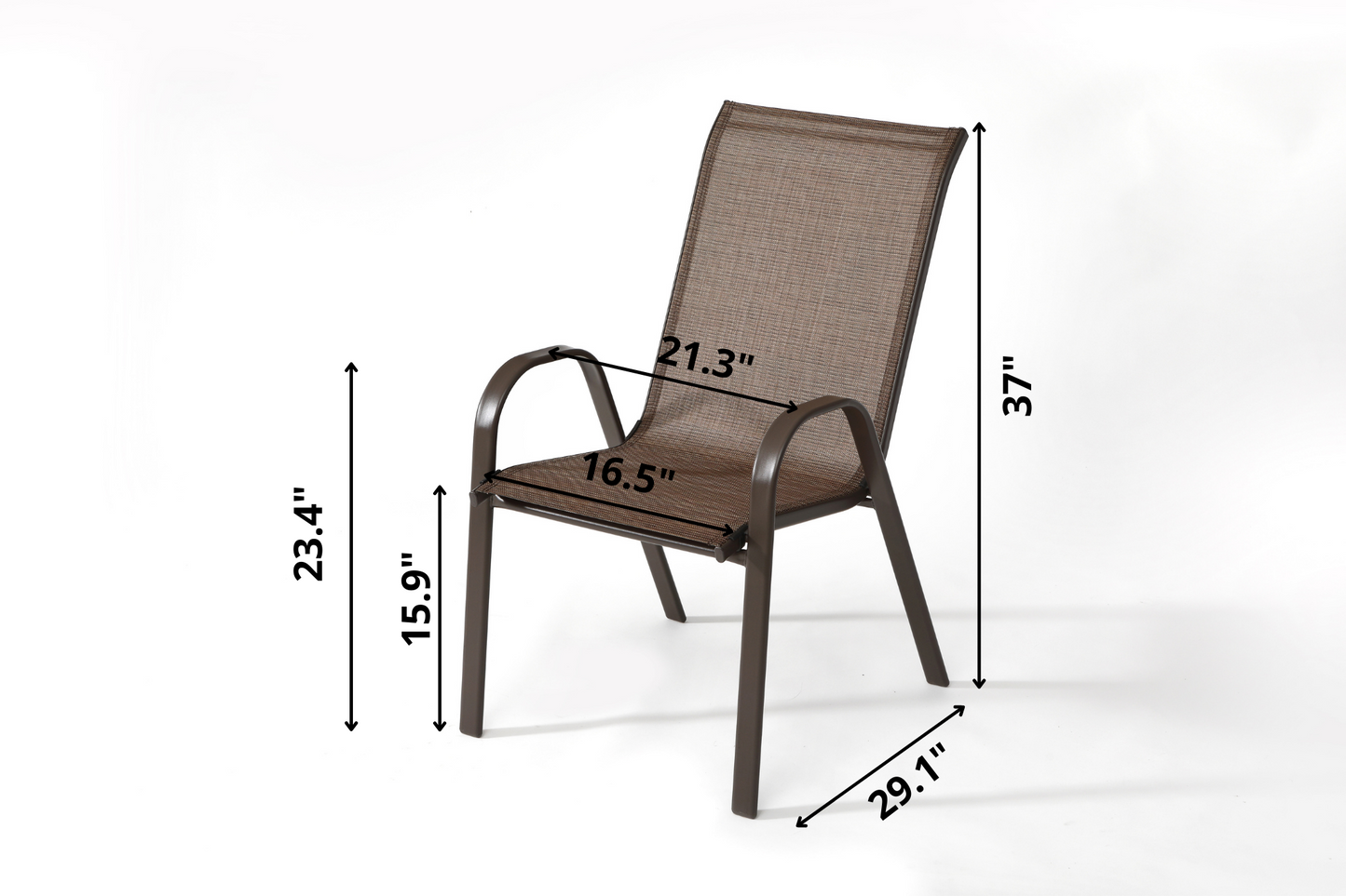 7-Pieces Patio Dining Set - Brown