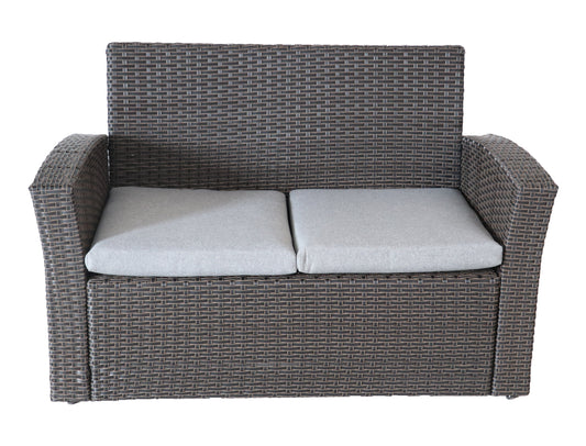 4 Piece Rattan Patio Seating Group with Cushions