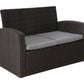 4 Piece Rattan Patio Seating Group with Cushions