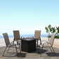 5-Piece Patio Fire Pit Dining Set