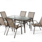 7-Pieces Patio Dining Set - Wavy Brown