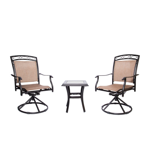 3 Pcs Patio Bistro Set